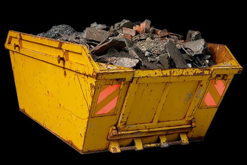 Placeholder image showing a skip at the kerbside for a waste collection company