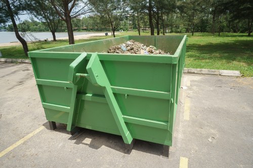 Waste disposal process with skip bins in Aldgate